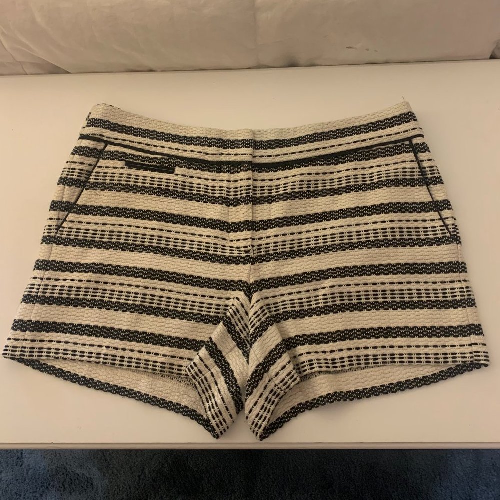 LOFT Black & White Shorts Size 12